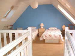 Blue bedroom second floor